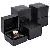 Square Diamond Print Cardboard Jewelry Watch Storage Boxes CON-WH0092-56-1