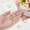 4Pcs 4 Style Adjustable Brass Pad Ring Settings KK-WR0001-15-3