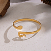 Snake Shaped 304 Stainless Steel Open Cuff Bangles for Women QJ2255-6