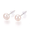 Natural Pearl Stud Earrings PEAR-N020-06C-01-2