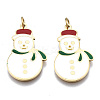 316 Surgical Stainless Steel Enamel Pendants STAS-S116-368G-1
