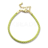 Polyester Cord Braided Bracelet Makings MAK-Z003-01G-32-1