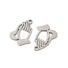 201 Stainless Steel Laser Cut Pendants STAS-P428-12P-2