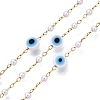 Handmade Lampwork&Imitation Pearl Beads Chains CHS-T006-13G-1