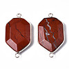 Natural Red Jasper Links Connectors G-S359-280G-2