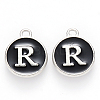 Platinum Plated Alloy Charms ENAM-S118-02R-P-1