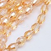 Electroplate Glass Beads Strands EGLA-J013-4X6mm-FM3-2