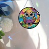 Owl Pattern DIY Diamond Painting Pendant Decoration Kit PW-WG50849-01-4