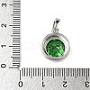 925 Sterling Silver Pave Cubic Zirconia Pendants STER-B009-01A-01-3