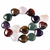 Natural Green Aventurine & Rose Quartz & Red Agate & Tiger Eye & Amethyst Beads Strands X-G-S364-096-2