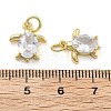 Brass Micro Pave Cubic Zirconia Pendants KK-U060-20G-C-3