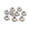 Brass Rhinestone Spacer Beads RSB094-1-3