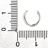 925 Sterling Silver Cuff Earrings for Women EJEW-F360-01B-P-5