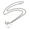 201 Stainless Steel Necklaces NJEW-Q336-01G-P-2