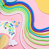 8 Strands Imitation Jelly Handmade Polymer Clay Beads Strands CLAY-TA0001-47B-6