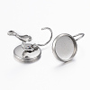 Tarnish Resistant 304 Stainless Steel Leverback Earring Findings X-STAS-H423-03P-1