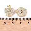 Brass Micro Pave Cubic Zirconia Pendants KK-Z146-17G-3