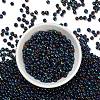 6/0 Electroplated Iris Round Glass Seed Beads X-SEED-A009-4mm-604-2