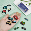 14Pcs 14 Styles Food Grade Eco-Friendly Silicone Focal Beads SIL-SC0001-74-3