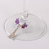 Natural Gemstone Wine Glass Charms AJEW-JO00003-03-2
