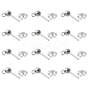 40Pcs 304 Stainless Steel Ball Post Stud Earring Findings STAS-FS0001-76P-3