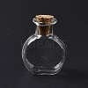 Flat Round Miniature Glass Bottles GLAA-H019-05A-2