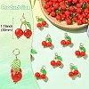 50Pcs Acrylic Cherry Pendants PALLOY-CJ00164-2