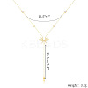 Brass Pave Clear Cubic Zirconia Sun Teardrop Tassel Y Necklaces for Women FS-WG5D0D0-01-2