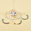 Brass Wine Glass Charm Rings Hoop Earrings KK-PH0028-01M-5