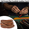 Gorgecraft Flat Cowhide Leather Jewelry Cord LC-GF0001-10A-02-4