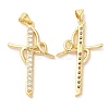 Rack Plating Brass Pendants KK-R146-09G-1