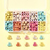 450Pcs 8 Colors Opaque Acrylic Beads OACR-FS0004-03-6