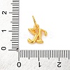 925 Sterling Silver Letter Charms with Jump Rings STER-R008-01G-K-3