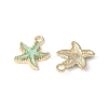 Alloy Enamel Pendants ENAM-YW0002-61B-3
