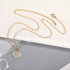 304 Stainless Steel Mustard Seed Faith Pendant Necklaces NJEW-Z063-04G-02-1