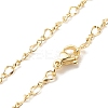 Brass Figaro Chains Necklace for Women LS-NJEW-P265-02B-G-1