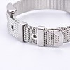 Unisex 304 Stainless Steel Watch Band Wristband Bracelets BJEW-L655-022-4