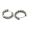 316 Surgical Stainless Steel Hoop Earrings for Women and Men EJEW-D096-15B-AS-2