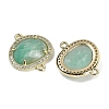 Natural Amazonite Faceted Oval Links G-B126-01G-17-2