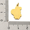 Christmas Theme Ion Plating(IP) 304 Stainless Steel Pendants STAS-O005-01H-G-3