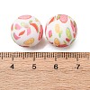 Food Grade Eco-Friendly Printed Silicone Beads SIL-A013-01A-04-3