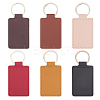 12Pcs 6 Colors PU Keychain KEYC-SC0001-89-1