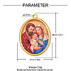 Religion Printed 304 Stainless Steel Pendants SA-OY003-87G-2