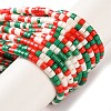 Christmas Theme Handmade Lampwork Beads Strands LAMP-L078-008L-1