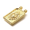 Rectangle Brass Pendants X-KK-S508-03E-G-2