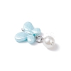 Opaque Acrylic Butterfly Pendants PALLOY-JF04289-01-4