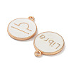 (Defective Closeout Sale: Yellowing) Alloy Enamel Pendants ENAM-XCP0001-38B-3