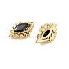 Horse Eye Brass Glass Cabochons KK-A275-15G-2