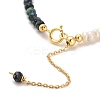 Natural Lapis Lazuli Bead Bracelets BJEW-E098-11G-3