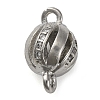 Brass Micro Pave Clear Cubic Zirconia Connector Charms KK-A230-06D-P-1
